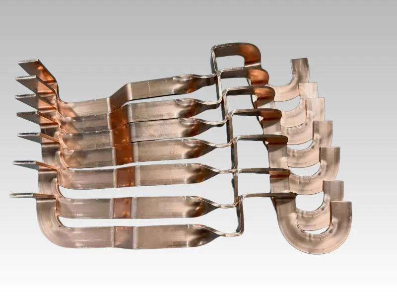 Electrical cabinet flat bare copper bending